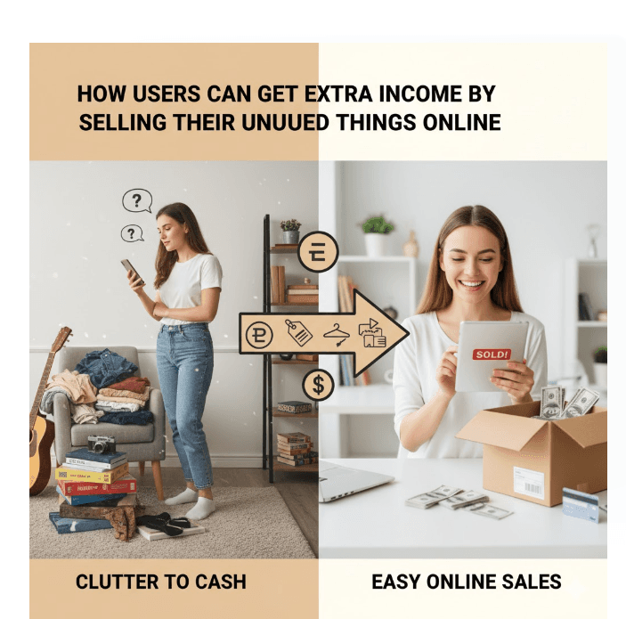 How Users Can Get Extra Income by Selling Their Unused Things Online